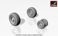 AR AW32501b   1/32 Panavia «Tornado» wheels, w/ tires type 2 (attach1 17283)